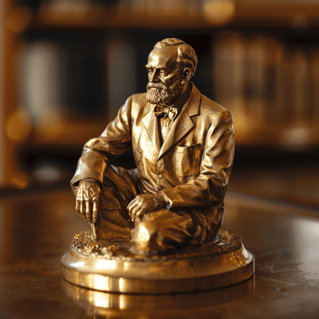 The Nobel statuette