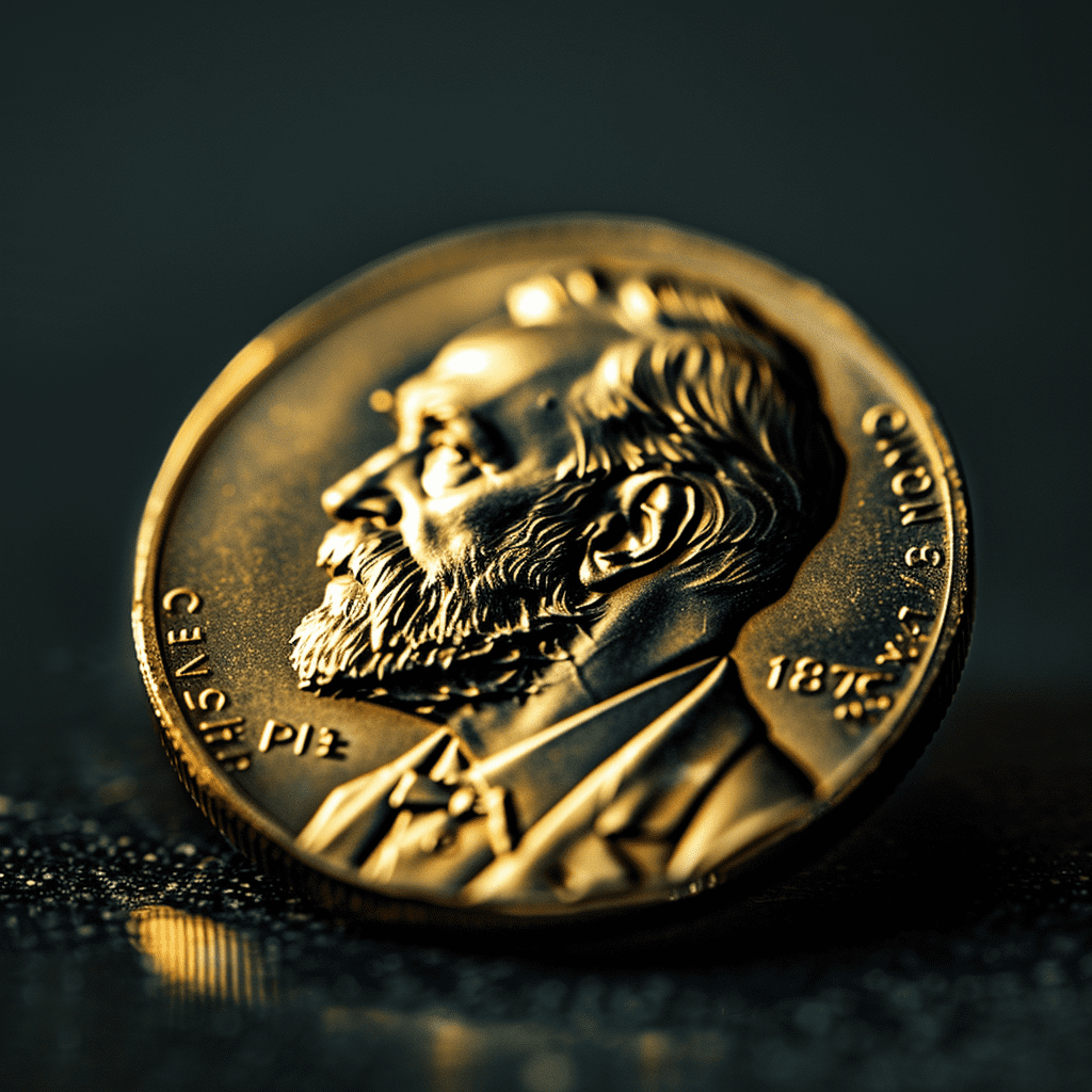 the Nobel coin